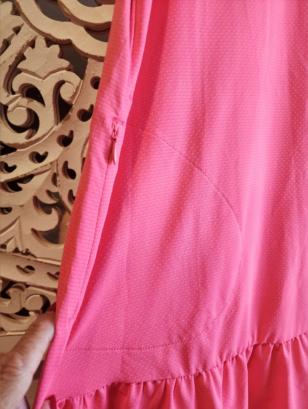 Gottex Womens Golf, Tennis Athletic Mini Dress Pink SZ Small W Zip Pockets - Picture 4 of 13